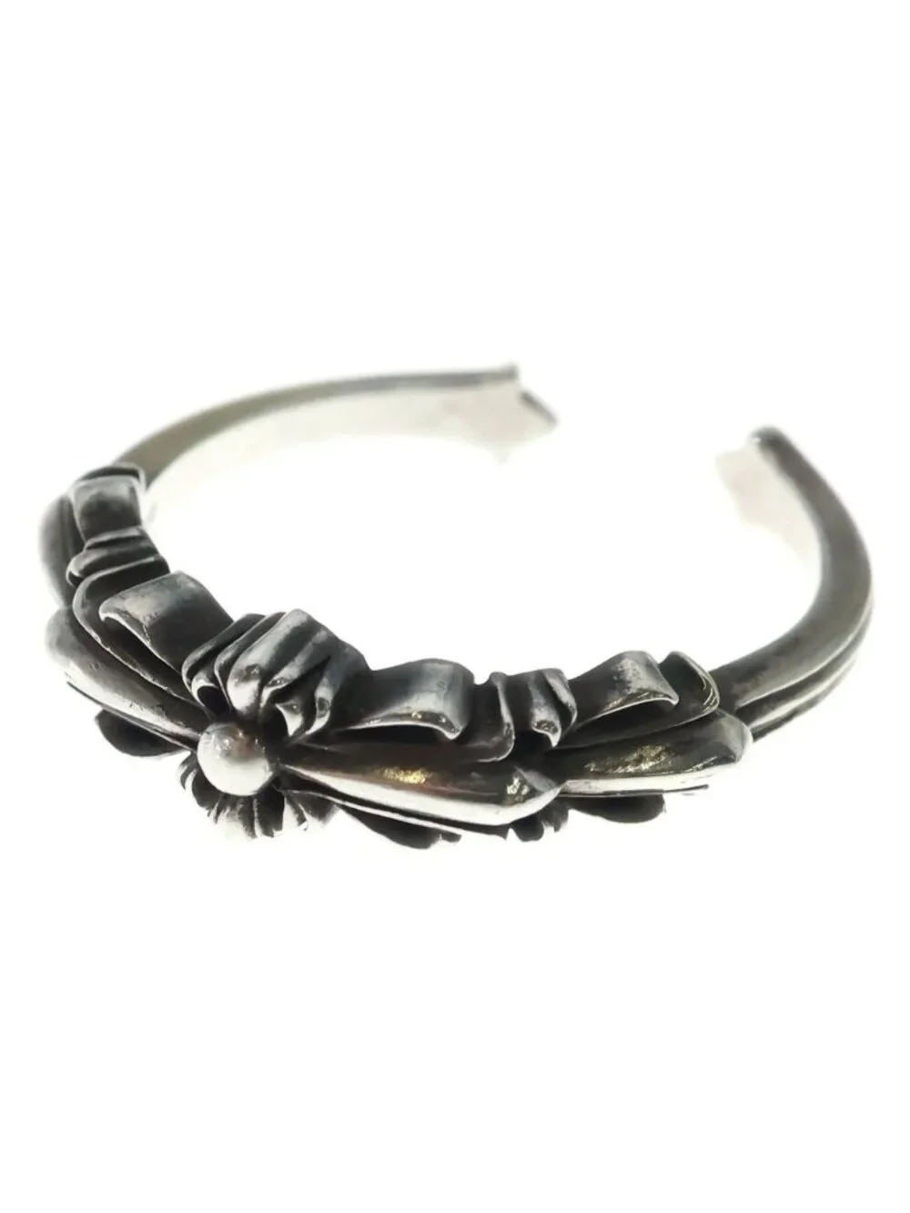 Chrome Hearts Baby Clsc Classic Double Floral Ring Silver